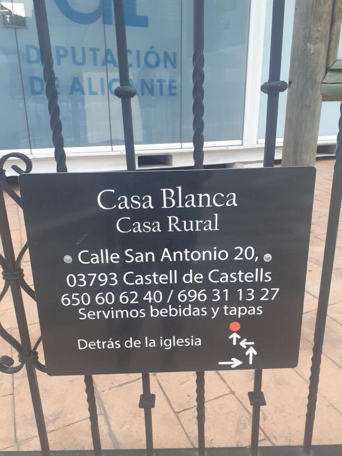 Bed and Breakfast Casa Blanca Castell De Castells Exterior foto